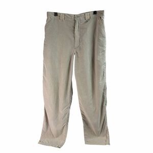 CABELAS Outdoor Gear Nylon Cargo Style Pants Mens   32/30 Khaki Zip Pockets